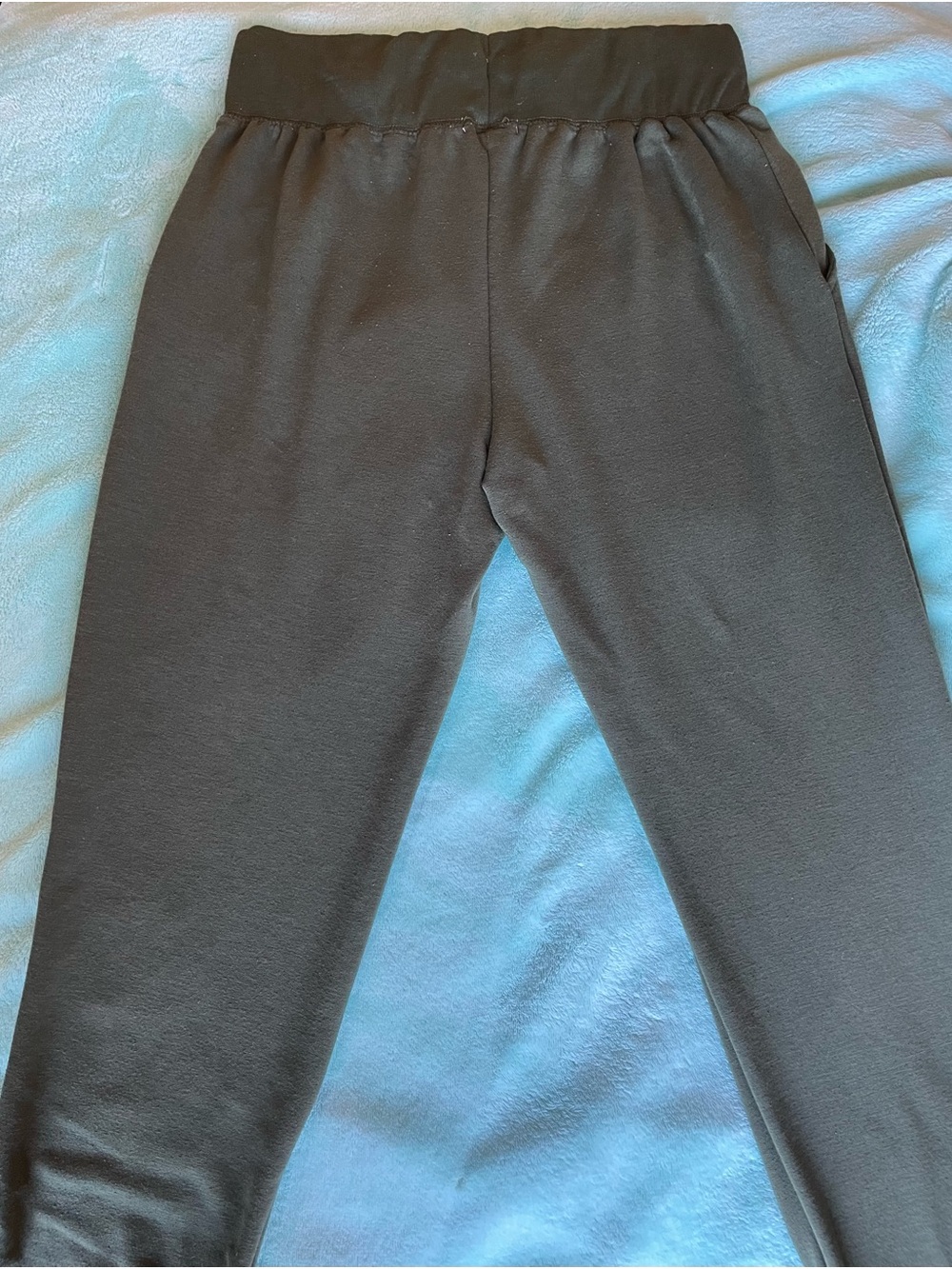 Aéropostale Olive Green Vertical Block Logo Fleece Joggers M - Picture 8 of 9